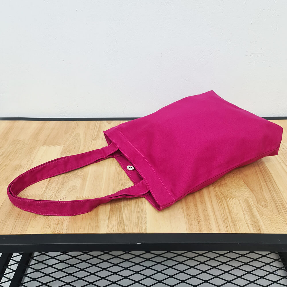 กระเป๋าผ้าแคนวาสพร้อมส่ง สีชมพูบานเย็น