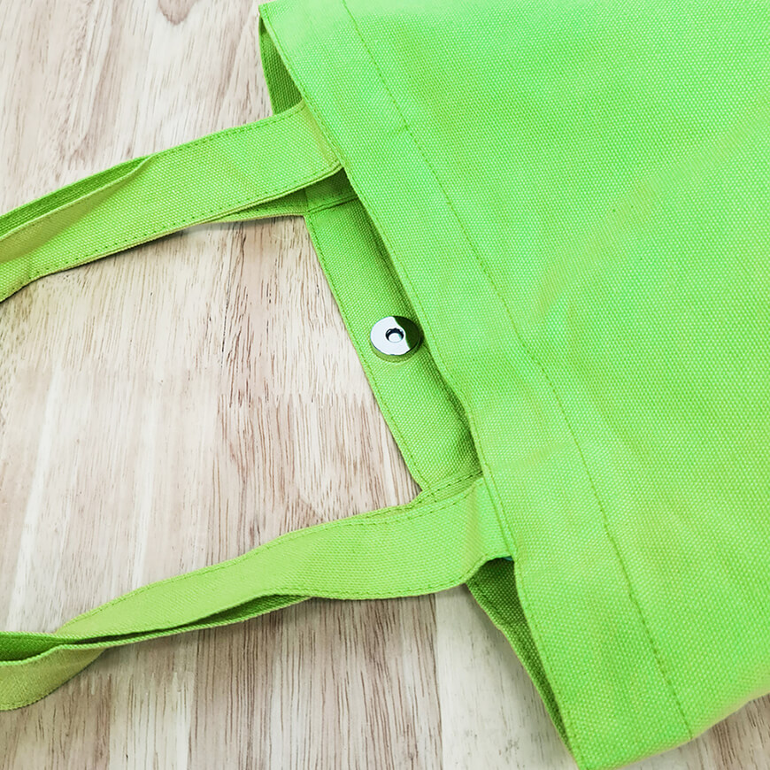 กระเป๋าผ้าแคนวาสพร้อมส่ง สีเขียวมะนาว
