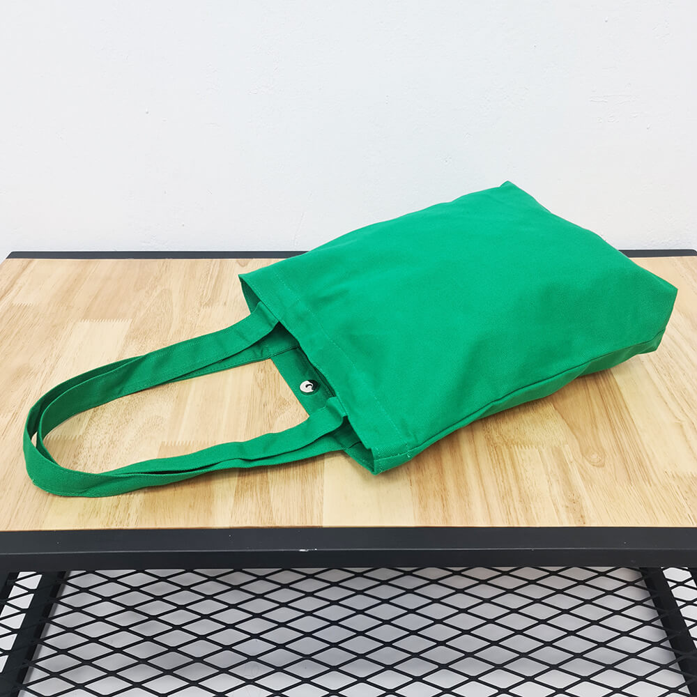 กระเป๋าผ้าแคนวาสพร้อมส่ง สีเขียวมรกต