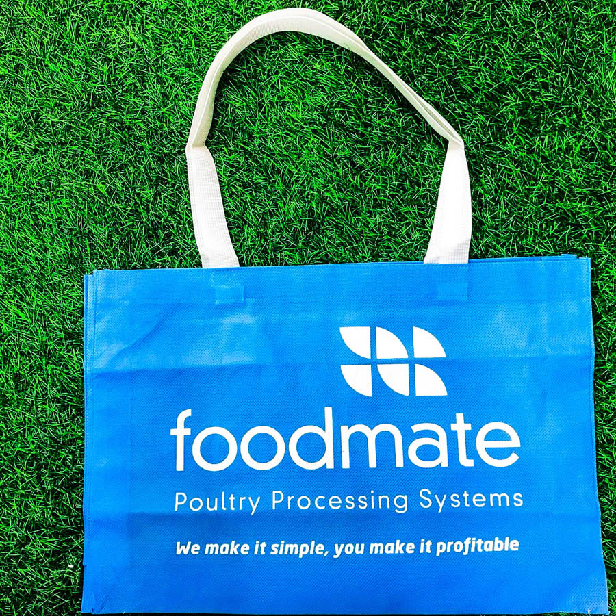 กระเป๋าผ้าแคนวาสขนาดใหญ่  งานfoodmate