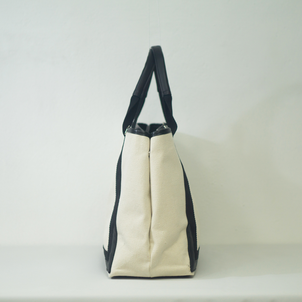 กระเป๋าผ้าขายส่ง Paris สีขาวคลาสสิค CV008-23 ไซส์ L