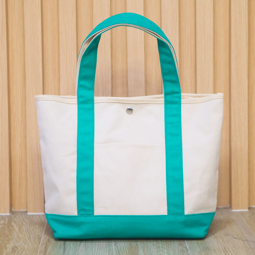 กระเป๋าผ้าแคนวาส Japan สีเขียวเทอควอย CV006-9