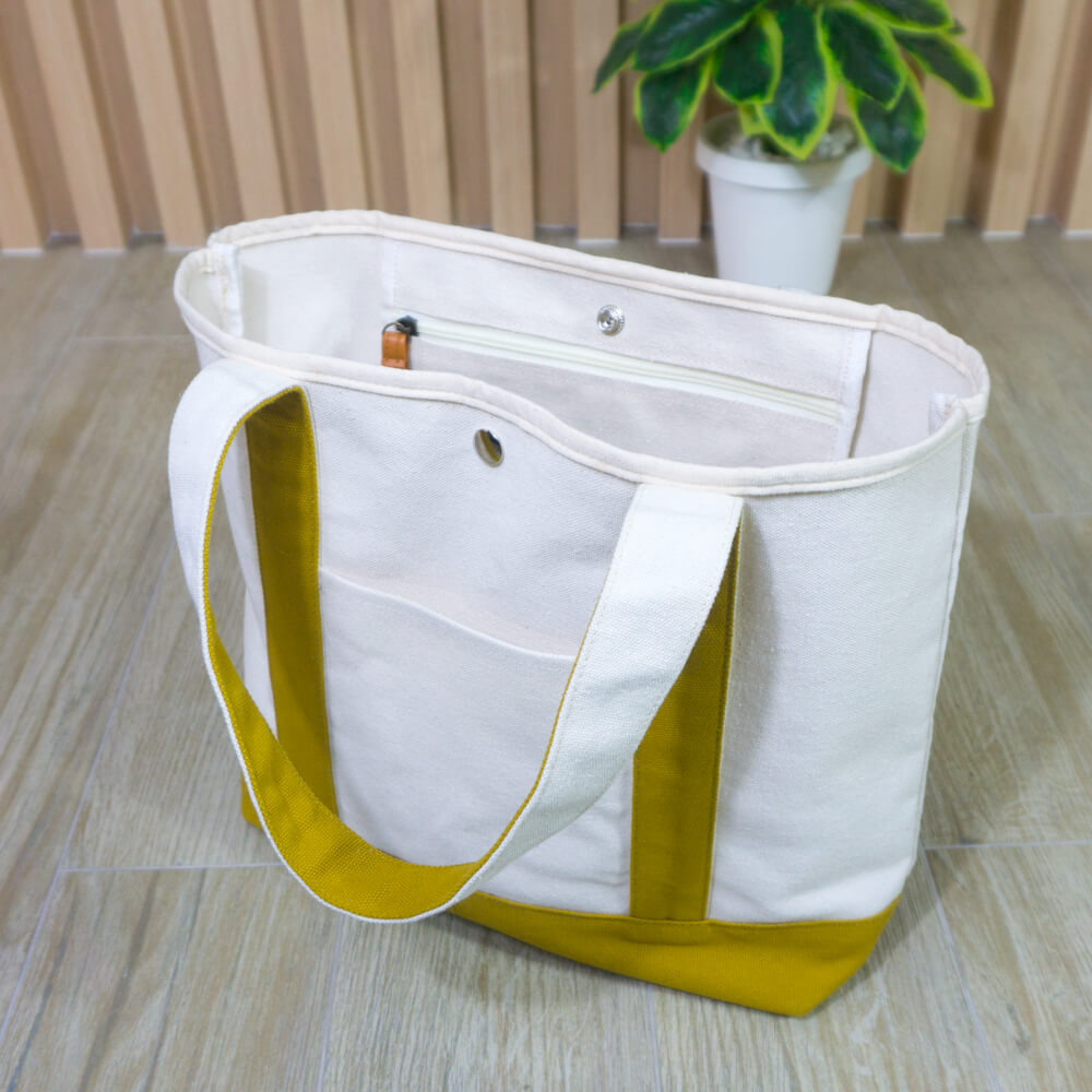 กระเป๋าผ้าแคนวาส Japan สีมัสตาร์ด CV006-8