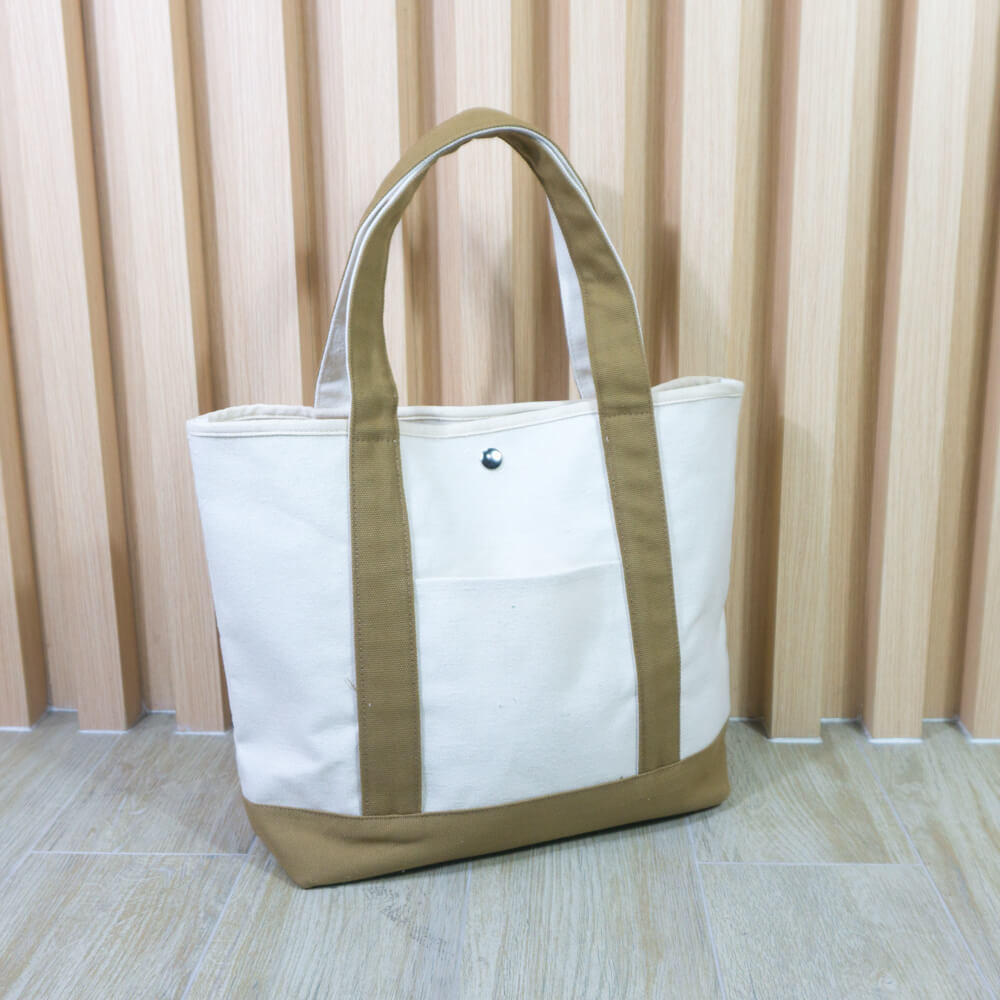 กระเป๋าผ้าแคนวาส Japan สีน้ำตาลทอง CV006-4