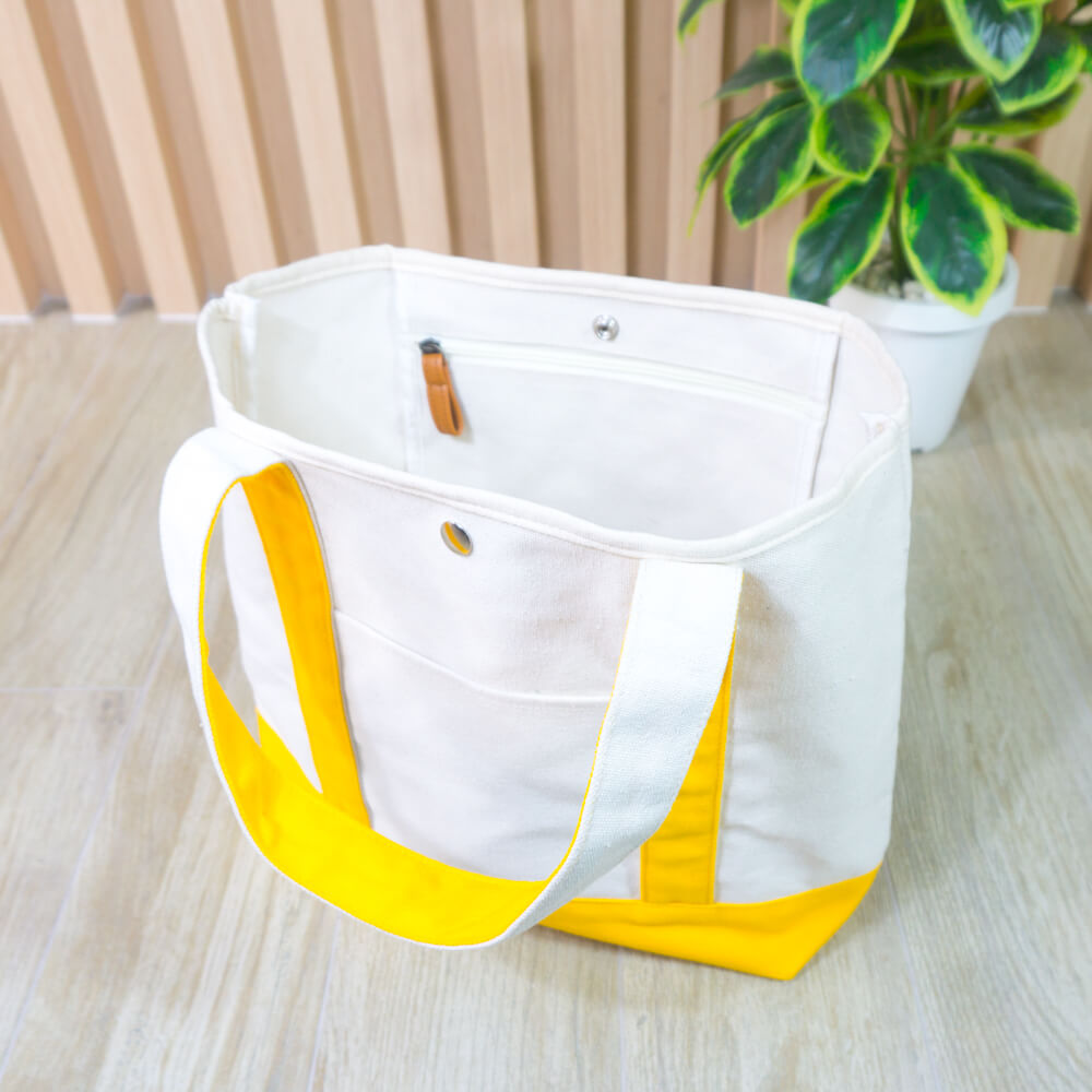 กระเป๋าผ้าแคนวาส Japan สีเหลือง CV006-13