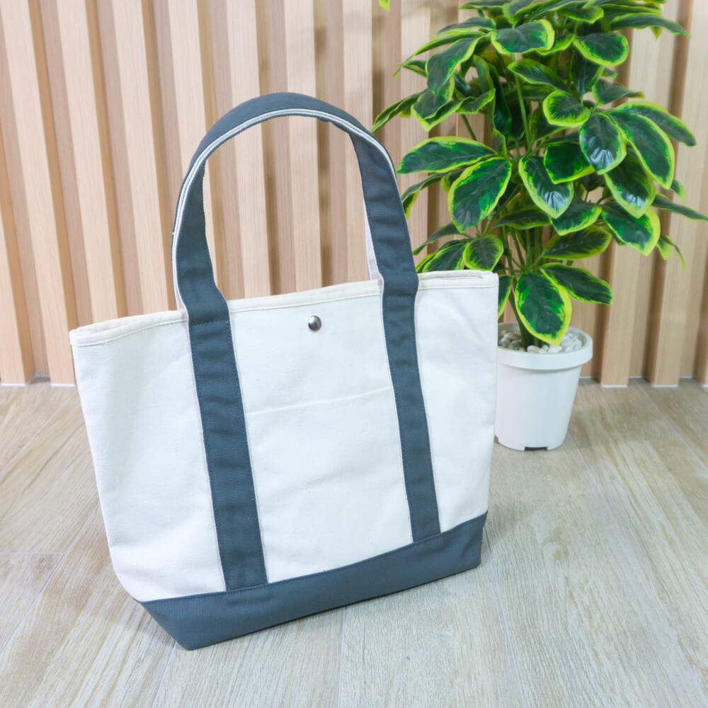 กระเป๋าผ้าแคนวาสขายส่ง Japan สีเทา CV006-2