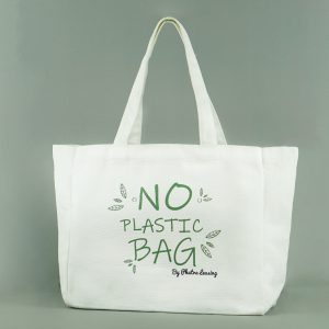 กระเป๋าผ้าใบใหญ่ งานNoPlasticBag