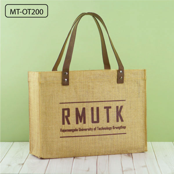 กระเป๋าผ้าโมเดิร์น ผ้ากระสอบ RMUTK