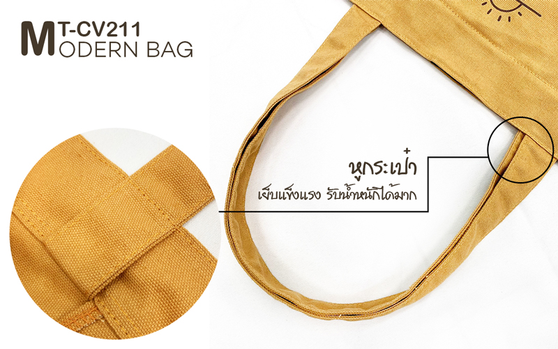 รายละเอียด กระเป๋าผ้าพรีเมี่ยม