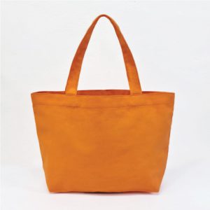 กระเป๋าผ้าเเคนวาสสีส้ม แนวนอนหน้าตรง